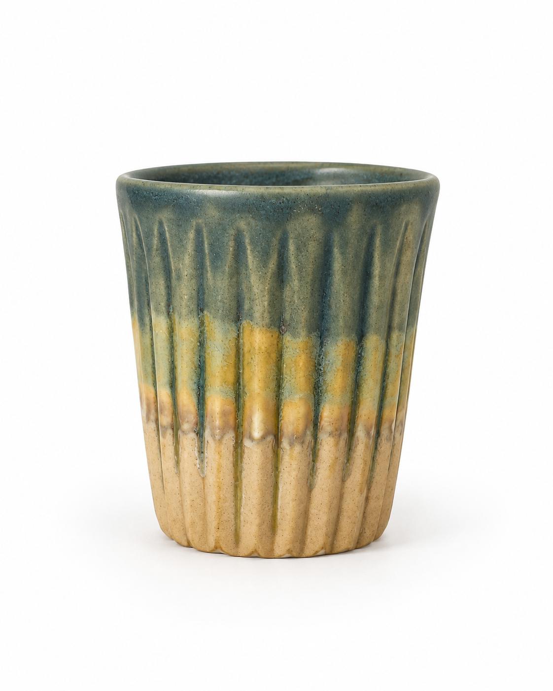 Stoneware Çizgili Bardak