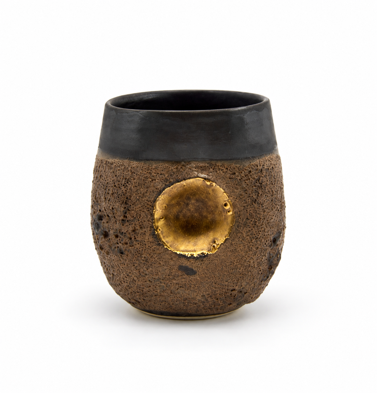 Altın Detaylı Stoneware Kahve Bardağı