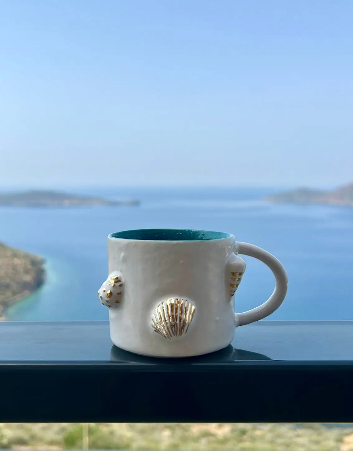 Stoneware Deniz Kabuğu Desenli Kahve Fincanı - Seramik Kahve Fincanı Tekli - Fincan ve Tabak ₺650, 2 Adet ₺999, 4 Adet
