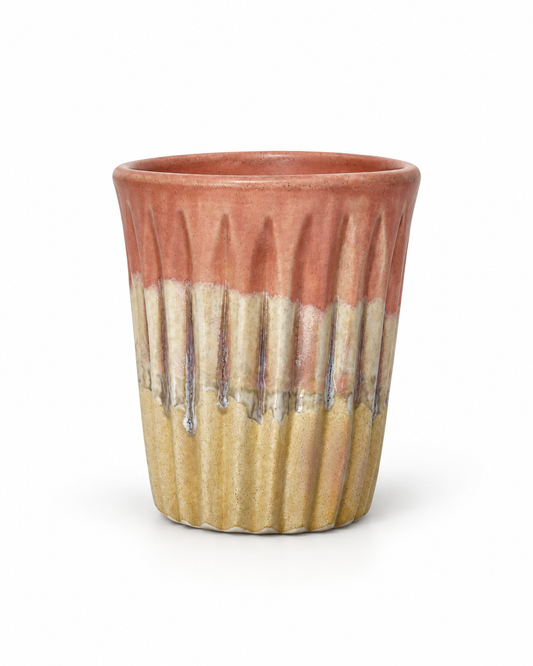 Stoneware Çizgili Bardak
