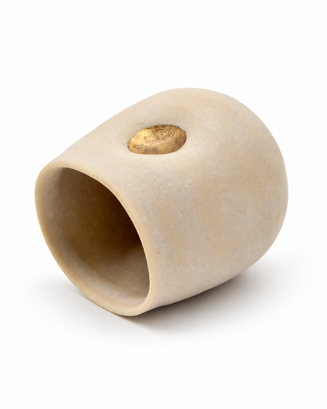 Altın Detaylı Stoneware Kahve Bardağı