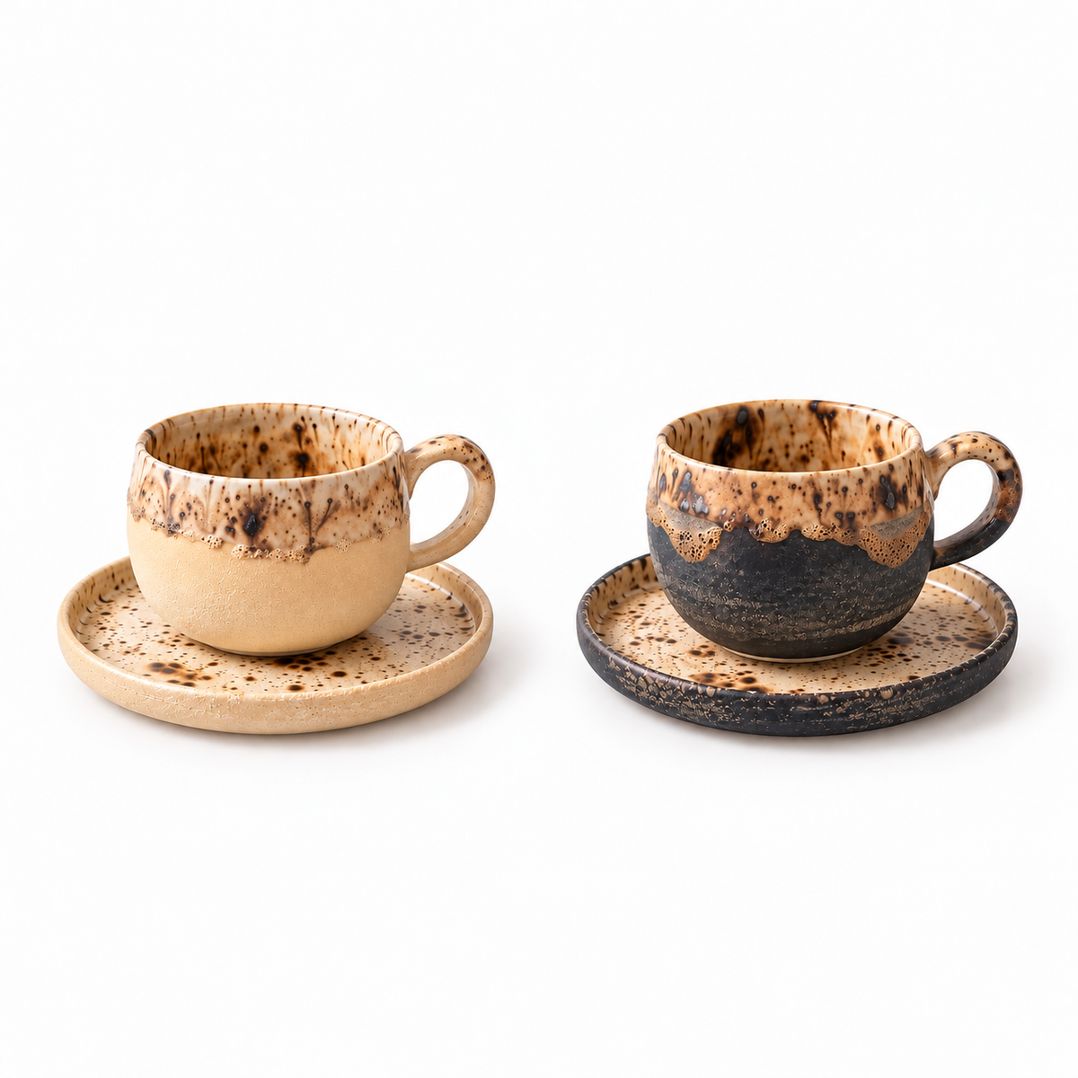 Stoneware Double Türk Kahvesi ve Espresso Fincan Takımı
