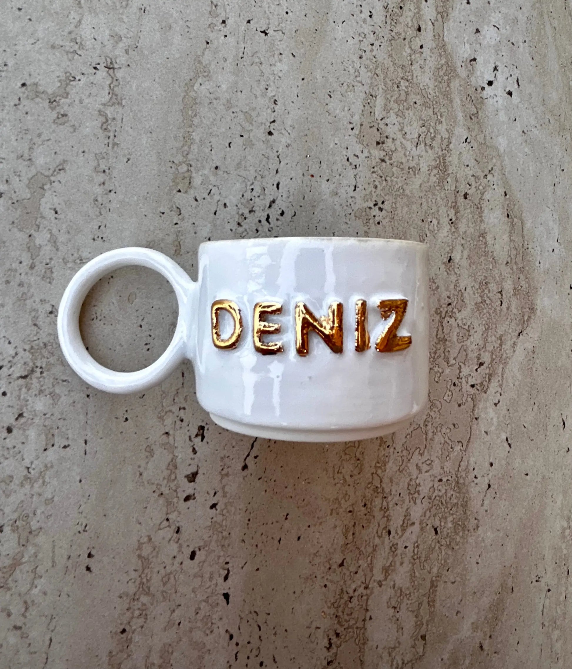 Kişiselleştirilebilir İsme özel Seramik Kahve Fincanı - Seramik Kahve Fincanı Kişiselleştirilebilir İsme özel Seramik