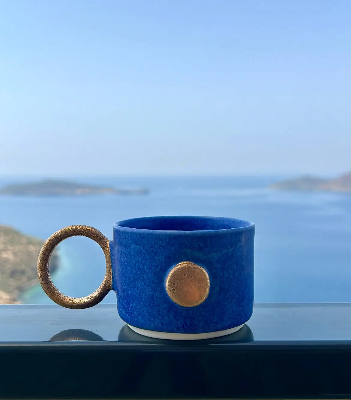 Kobalt Mavi El Yapımı Seramik Kahve Fincanı - Seramik Kahve Fincanı Tekli ₺550, 2 Adet ₺999, 4 Adet ₺1.700