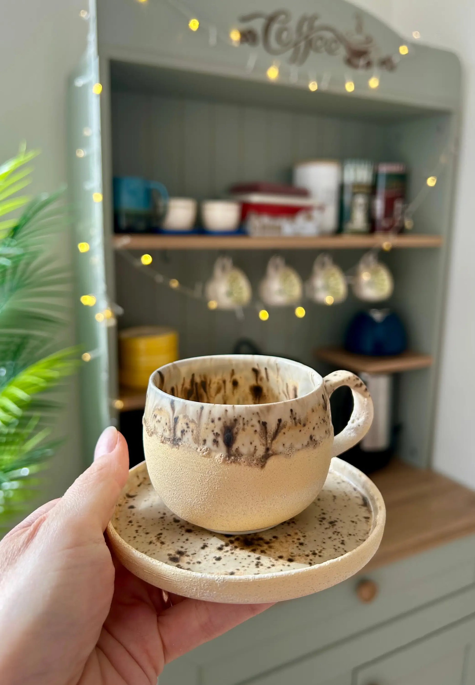 Stoneware Double Türk Kahvesi ve Espresso Fincan Takımı - Seramik Kupa Bej ₺790, Siyah ₺790