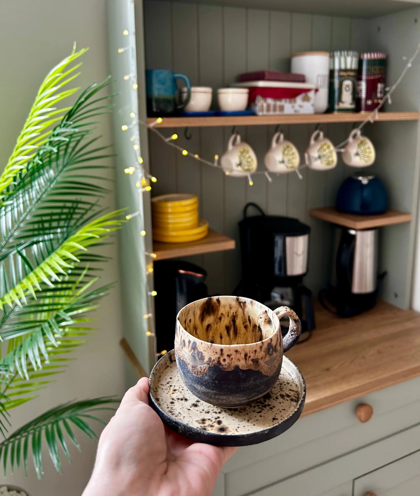 Stoneware Double Türk Kahvesi ve Espresso Fincan Takımı - Seramik Kupa Bej ₺790, Siyah ₺790