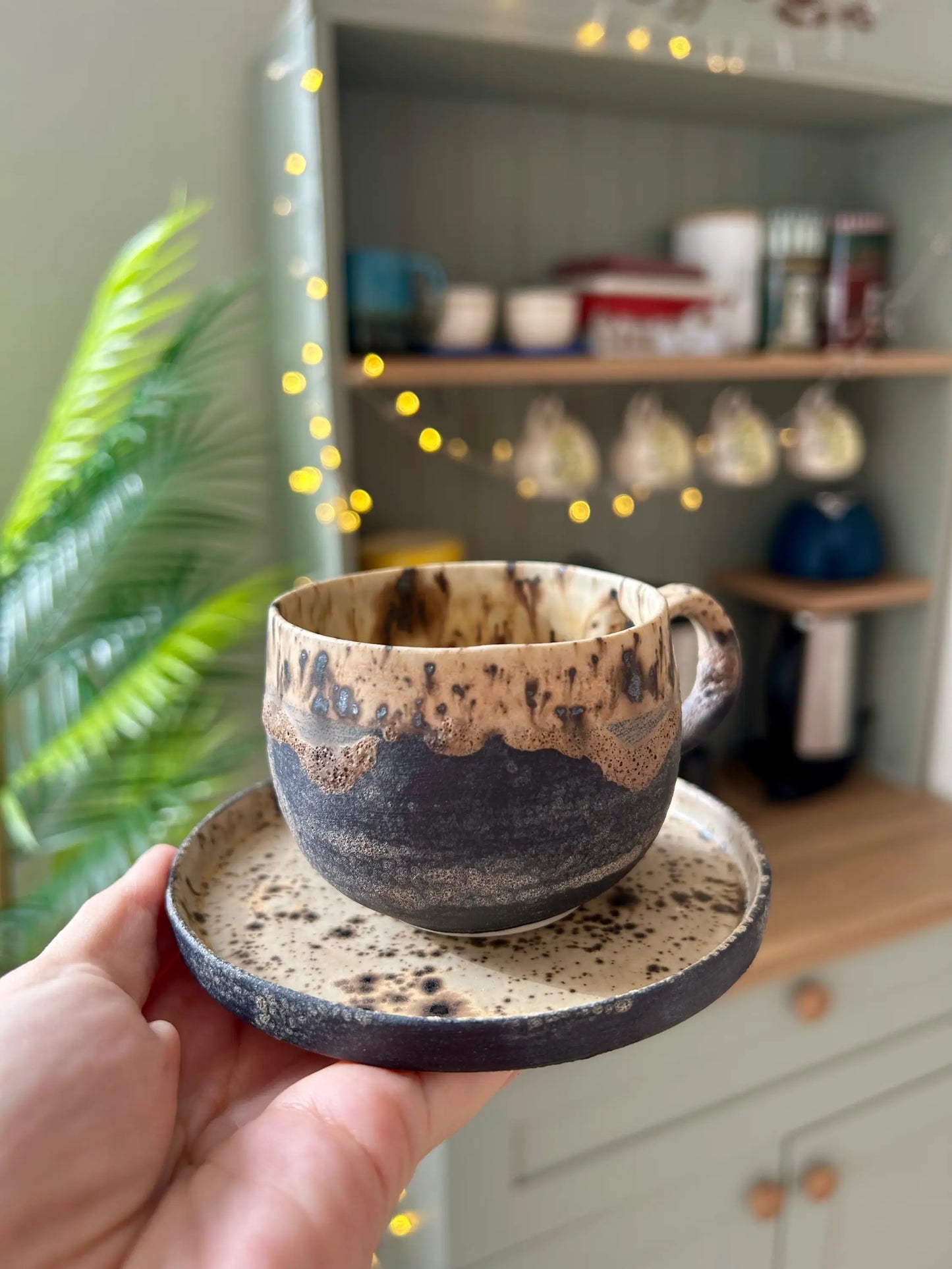Stoneware Double Türk Kahvesi ve Espresso Fincan Takımı - Seramik Kupa Bej ₺790, Siyah ₺790